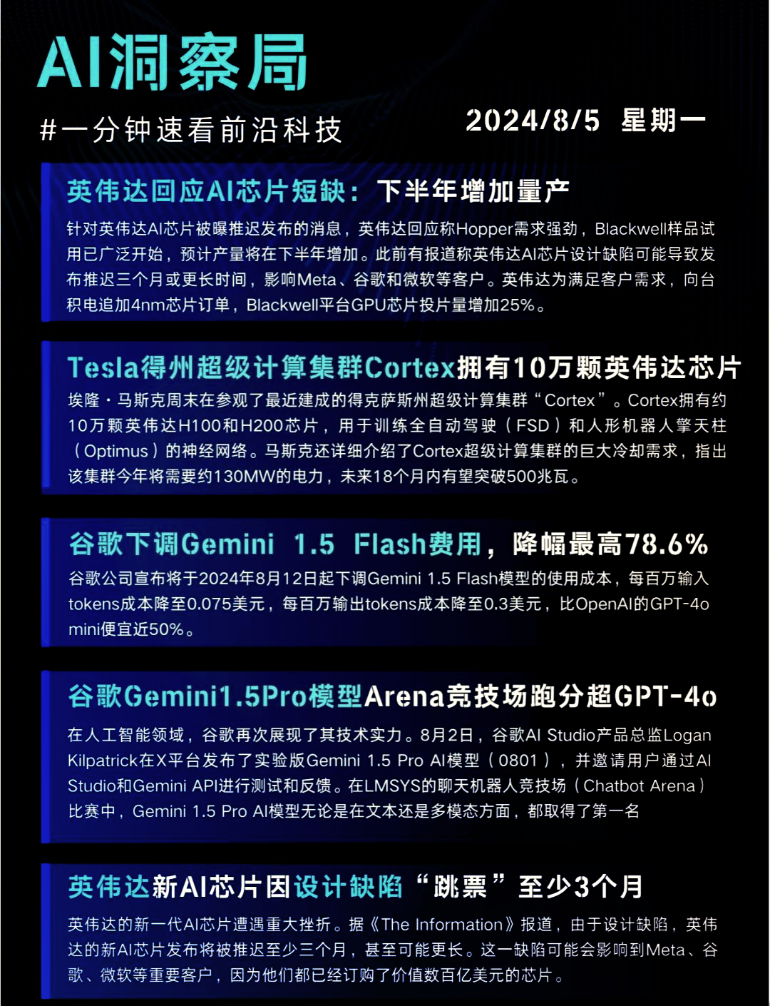 AI周观察:英伟达下一代产品面积进一步增大,Gemini持续发布新功能