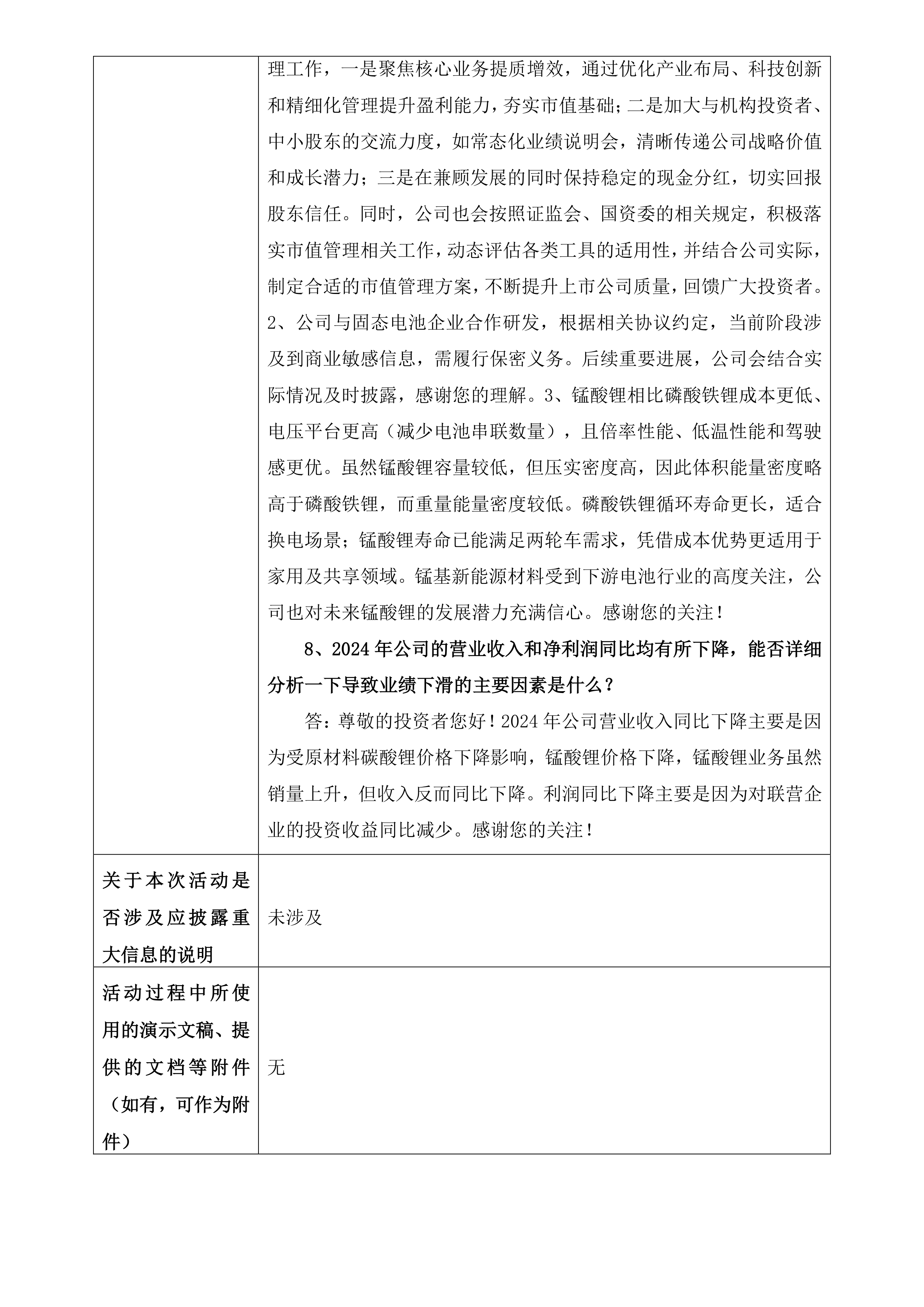 中触媒:8月21日召开业绩说明会,投资者参与